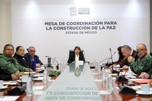 Lista la Mesa de Coordinación para la Construcción de la Paz encabezada por la gobernadora Delfina Gómez Álvarez
